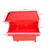 Rolling Tool Chest, 5 Drawer Tool Box Organizer With Lockable Wheels & Sliding Drawers & Detachable Top & Adjustable Shelf, Tool Storage Cabinet For Garage Workshop - Red - Image 6