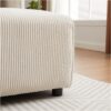 Multi Module Combination Style Sofa For Living Room And Other Lounge Spaces, Modern Minimalist Corduroy Combination Sofa With 2 Comfort Cushions With USB & C Charging Ports, 2 Sets - Beige - Image 15