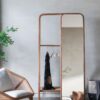 Clothes Hanger With Mirror, Large - Brown - Image 5