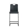 Chair Barstool Dining Counter Height Chair (Set of 2) - Black - Image 7
