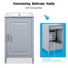 Modern 20.3" Bathroom Vanity With Sink And Functional Storage - Gray - Image 7