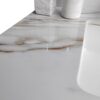 Elegant Vanity Top With Undermount Sink And Backsplash - White Carrara Marble - Image 11