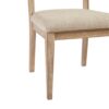 Armless Dining Chair With Cane Back And Upholstered Seat (Set of 2) - Light Brown - Image 3