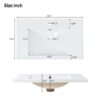 Bathroom Vanity Set With Sink, Combo Cabinet, Bathroom Storage Cabinet, Solid Wood Frame - Burly Wood - Image 19