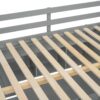 Full Size Loft Bed With Desk, Wardrobes, 4 Drawers And 4 Shelves - Gray - Image 14