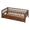 Twin Size Daybed Bed With Two Drawers - Walnut - Image 8