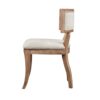 Classic Dining Chair With Curved Back (Set of 2) - Beige / Light Natural - Image 5