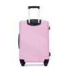 3 Piece Luggage Sets Lightweight Suitcase With Two Hooks, Spinner Wheels, (20/24/28) - Pink - Image 8