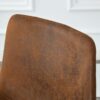 (Set of 2) Retro Bar Chairs, Comfortable Stools Suitable For Industrial And Vintage Style Settings - Brown - Image 16