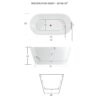 Acrylic Freestanding Soaking Bathtub With Classic Slotted Overflow And Toe-Tap Drain In Chrome, Cupc C Ertified, 02138 - Glossy White - Image 3