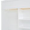 Full Size Loft Bed With Desk, Wardrobes, 4 Drawers And 4 Shelves - White - Image 14