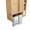 Elegant Bamboo Wall Mounted Bathroom Cabinet With Storage For Toiletries And Towels - Neutral - Image 9