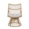 2 Piece Rattan Patio Set With Club Chair And Side Table - Beige / Light Brown - Image 5