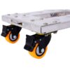 Movers Dolly Heavy Duty Furniture Dolly Trolley Cart, Aluminum Frame With 3" Tpu Professional Casters With Brake Option (Set of 2) - Silver - Image 9