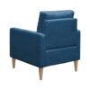Contemporary Tufted Back Accent Chair With High Density Foam Support - Blue - Image 9