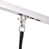 Folding Dog Pet Grooming Table Stainless Steel Frame, Rubber Mat On Board With Adjustable Arm And Clamps Pet Dog Cat Grooming Table - Silver Gray - Image 9