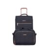 4 Piece Set (16/20/24/28), Softshell Suitcase Spinner Wheels Terylene Luggage Sets Carry On Suitcase Luggage Lightweight Durable Suitcase - Black - Image 19