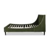 Aspen - Queen Vertical Tufted Modern Headboard Platform Bed Set - Olive Green - Image 5
