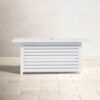 Steel Propane / Natural Gas Outdoor Fire Pit Table With Lid - White - Image 2