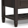 Connaught - Entryway Storage Bench With Shelf - Chestnut - Image 4