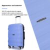 Hardshell Suitcase Spinner Wheels Pp Luggage Sets Lightweight Durable Suitcase With Tsa Lock, 3 Piece Set (20/24/28) - Purplish Blue - Image 11
