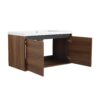 36" Bathroom Vanity Set With Resin Countertop Sink And 2 Doors - Brown - Image 11