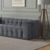 Eden - Modern Tufted Chesterfield Sofa - Gray - Image 7