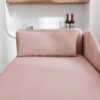 Chaise Lounge Indoor, Velvet Lounge Chair For Bedroom With Storage & Pillow, Modern Upholstered Rolled Arm Chase Lounge For Sleeping With Nailhead Trim For Living Room Bedroom Office - Pink - Image 12