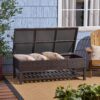 Regent - Storage Bench With Metal Rack - Brown Multi - Image 5