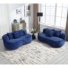 Bean Bag Sofa Lazy Sofa Durable Comfort Lounger High Back Chair For Adults And Kids, Indoor & Outdoor - Navy - Image 12