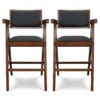 Athena - Counter Chair - Black / Brown - Image 2