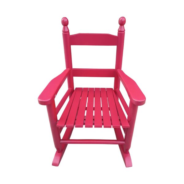Children's Rocking Chair Indoor Or Outdoor, Suitable For Kids, Durable - Red