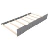 Queen Size Platform Bed With With 2 Big Drawers Twin Size Trundle - Gray - Image 6
