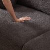 Lamb's Wool 2 Seater Cushion Sofa Comfortable Sofa For Living Room Bedroom And Other Casual Spaces Lamb's Wool Sofa With 2 Cushions And 2 Ball Pillows (Set of 2) - Gray - Image 18