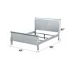 Louis Philippe - 4 Piece Queen Bedroom Set Bed (No Mirror) - Silver Gray - Image 9