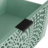 3 Drawer Storage Cabinet With Hollow Carved Design And Metal Handles, Chest For Entryway, Living Room Or Bedroom - Light Green - Image 18