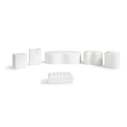 Marble Bathroom Accessories Set - Natural Stone - White / Natural