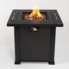 28" Square Fire Pit Table - Brown - Image 4