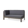 Brava - X Back Left Right Corner Bench Set - Dark Gray - Image 6