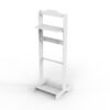 Accent Portable Garment Rack, Clothes Valet Stand With Storage Organizer - White - Image 4