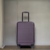 20" Carry On Luggage Lightweight Suitcase, Spinner Wheels - Purple - Image 3