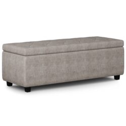 Hamilton - Storage Ottoman - Distressed Gray