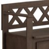Amherst - Entryway Storage Bench - Farmhouse Brown - Image 9