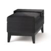 Oregon - Storage Ottoman Bench With Tray - Distressed Black - Image 3