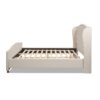 Fontana - King Wingback Upholstered Platform Bed Frame - Sky Neutral Beige - Image 2