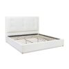 Miramar - King Cushion Back Headboard Platform Bed Frame - Antique White - Image 2