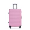 3 Piece Luggage Sets Lightweight Suitcase With Two Hooks, Spinner Wheels, Tsa Lock, (20/24/28) - Pink - Image 5
