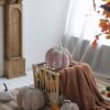Pumpkin Ornament (Set of 2) Home Decor For Holiday Harvest Festival Fall Festival & Thanksgiving - Pink - Image 12