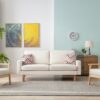 Bahamas - Sofa And 2 Chairs With 2 Throw Pillows - Beige - Image 6