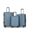 3 Piece Luggage Sets Lightweight Suitcase With Two Hooks, Spinner Wheels, Tsa Lock, (20/24/28) - Blue - Image 11